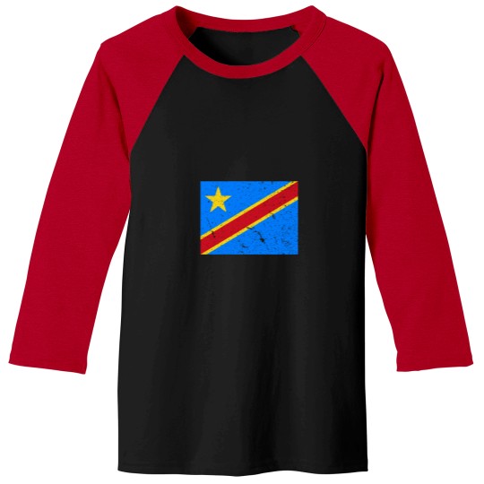 Discover Democratic Republic of Congo Flag Baseball Tees