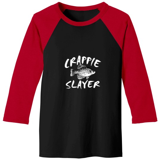 Discover CRAPPIE slayerr  (3) Baseball Tees