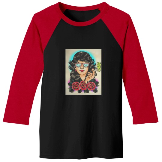 Discover 70S Chick  1 Baseball Tees