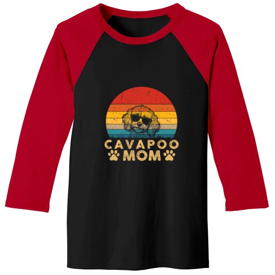 Discover Vintagess Cavapoo Mom Dog Lover Cute Gifts Funny Mothers Day Baseball Tees