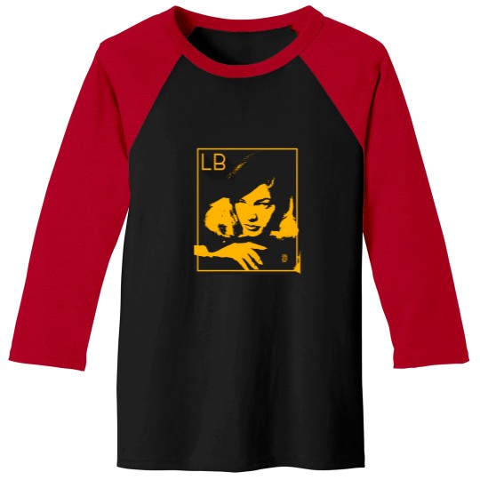 Discover Lauren Bacall Yelow Pop Portrait Baseball Tees