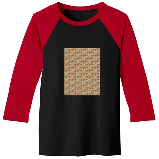 Discover What_s for dinner (pattern on grey-green background) Graphic Baseball Tees