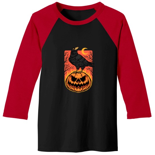 Discover Halloween Night Baseball Tees