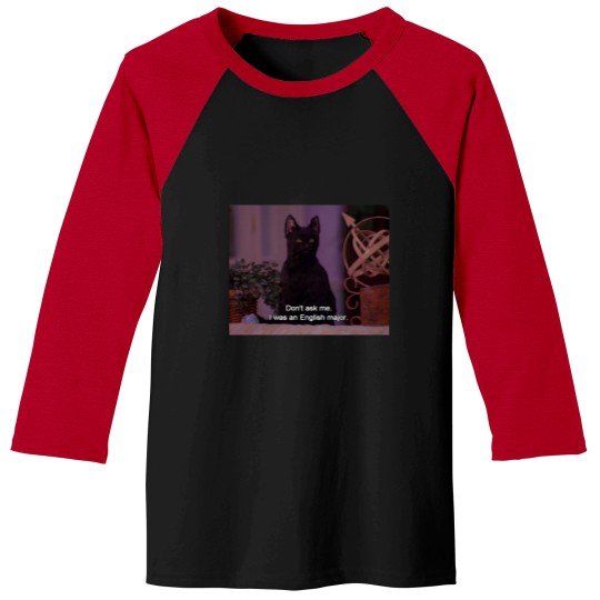 Discover Salem the Cat - English Major Baseball Tees