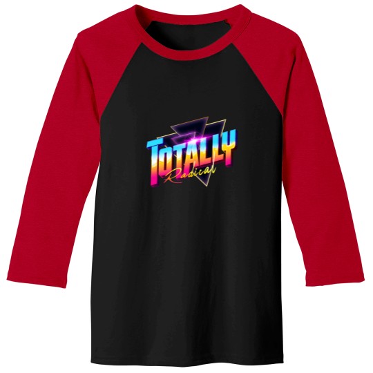 Discover Totally Radical 80s Synthwave Outrun Baseball Tees