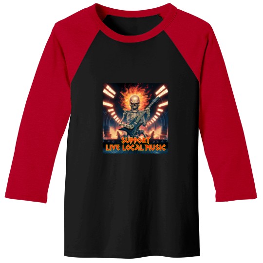 Discover 3 Support Live Local Music Baseball Tees