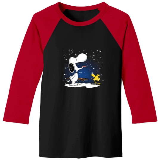 Discover Snoopy Snow Baseball Tees