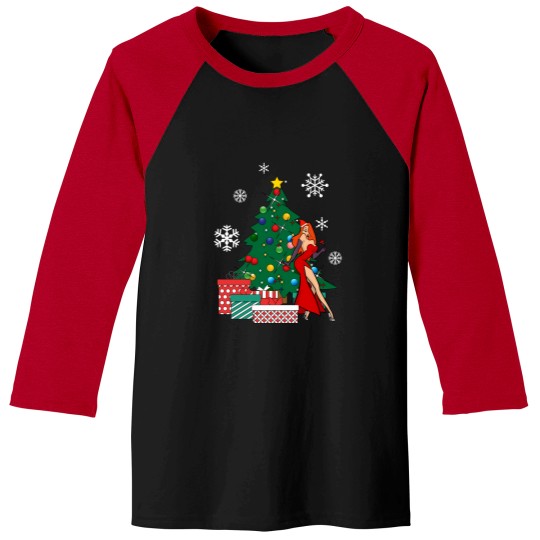 Discover Jessica Rabbit Around The Christmas Tree Baseball Tees