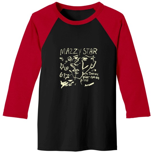Discover Mazzy Star Baseball Tees - Star So Tonight That basic black 90s Baseball Tees