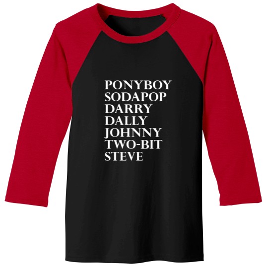 Discover The Outsiders The Greasers Baseball Tees