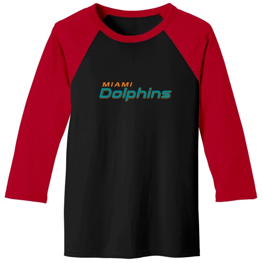 Discover Miami Dolphins-Logo Baseball Tees