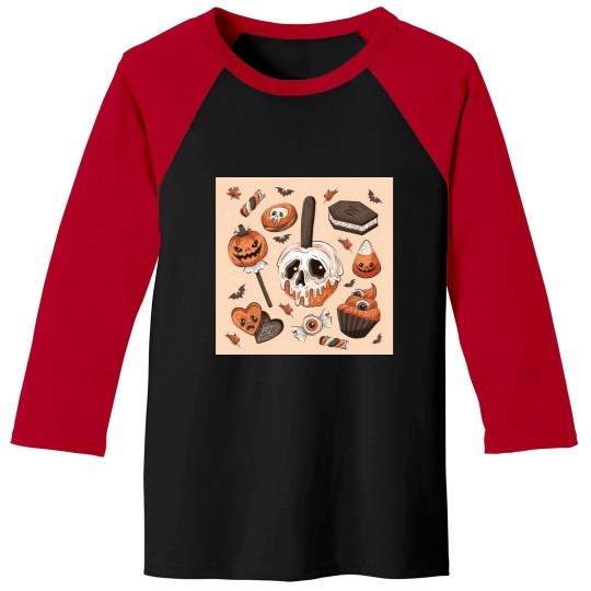 Discover halloween  candy Baseball Tees