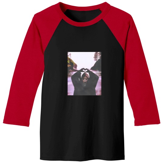 Discover Scream Halloween Heart Hands Baseball Tees