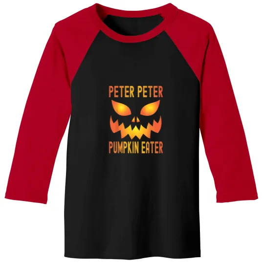 Discover Funny Halloween Matching Costume Peter Pumpkin E Baseball Tees