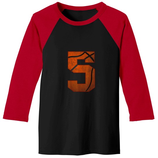 Discover 5th Birthday Party Five 5 Year Old Basketball Bd Baseball Tees