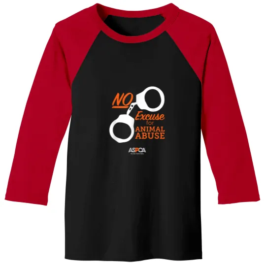 Discover ASPCA No Excuse for Animal Abuse Dark Baseball Tees
