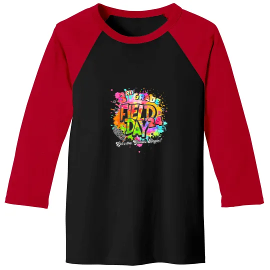 Discover 3rd Grade Field Day 2024 Let The Games Begin Kid Baseball Tees