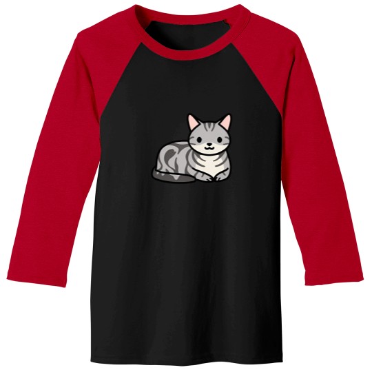 Discover American Shorthair Cat Baseball Tees