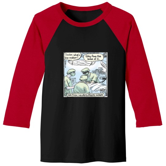 Discover Funny Piraro Neurosurgery Comic Baseball Tees