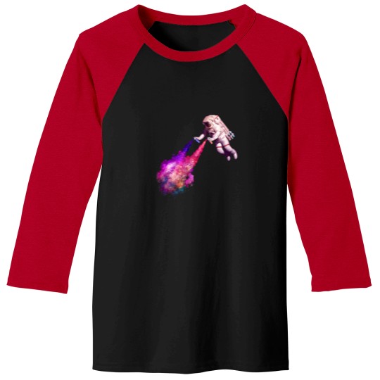 Discover Shooting Stars  The Astronaut Artist Baseball Tees