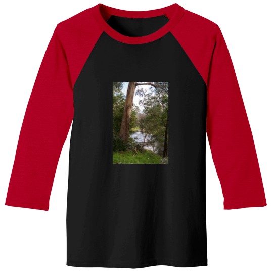 Discover Yarra River, Warburton Premium Scoop Baseball Tees