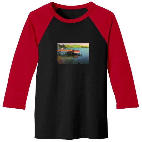 Discover Boathouse On The Water Baseball Tees
