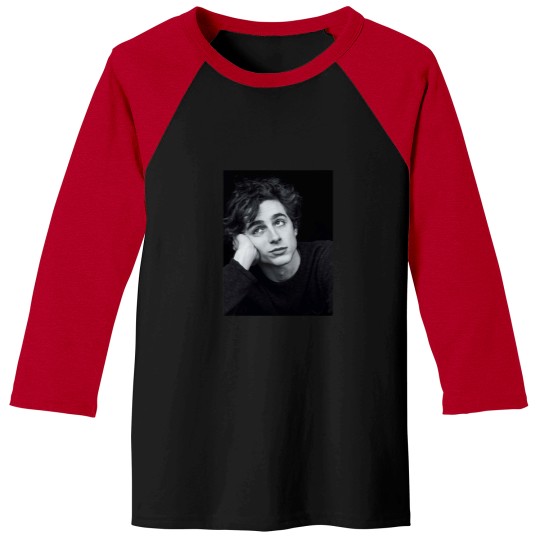 Discover Timothee Chalamet Black and White Baseball Tees