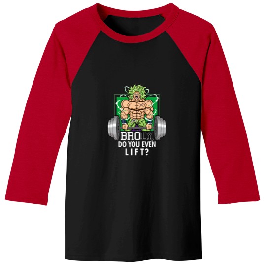 Discover Brolifting Super Saiyan Gym Lifting Broly Anime Workout Baseball Tees