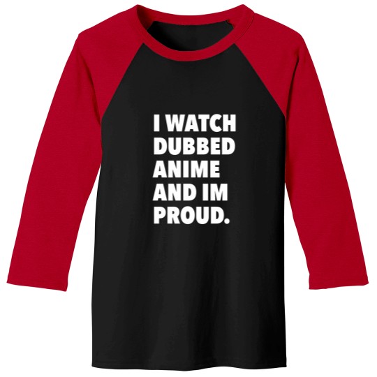 Discover Dubbed Anime Baseball Tees