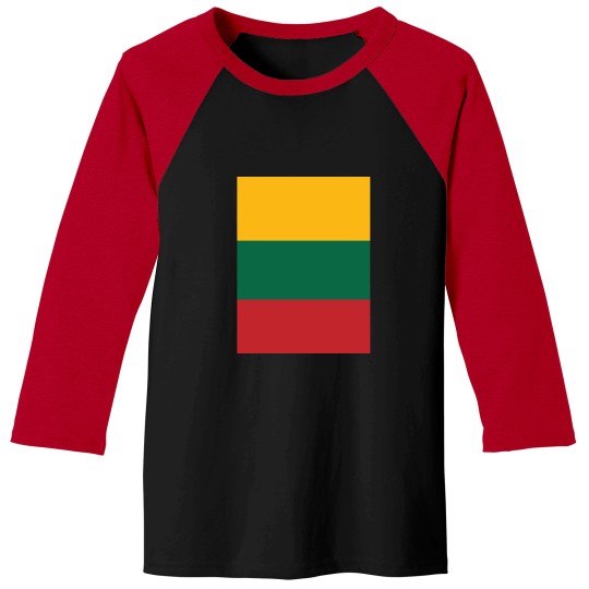 Discover Lithuania Flag Graphic Lithuania Flag Graphic Baseball Tees