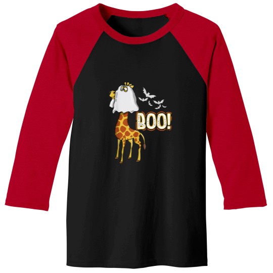 Discover Giraffe Boo Halloween Fun Costume Party Baseball Tees