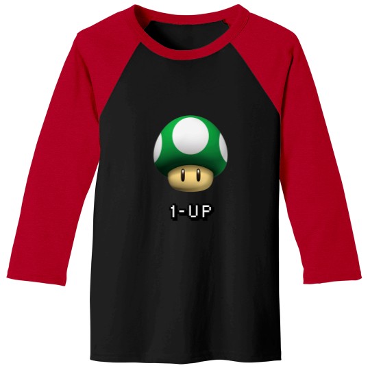 Discover 1 Up Shroom Essential Baseball Tees