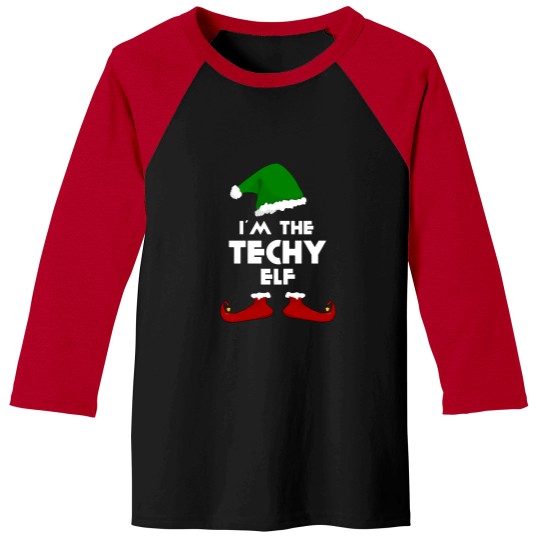 Discover I'M The Techy Elf - Family Funny Christmas Shirts Baseball Tees