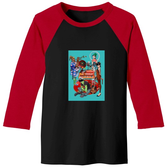 Discover Gorillaz Cool Member Cartoon Baseball Tee