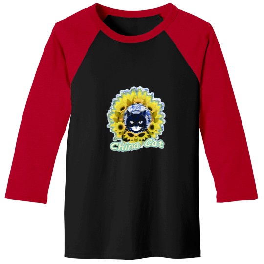 Discover China Cat Sunflower Batik Baseball Tees