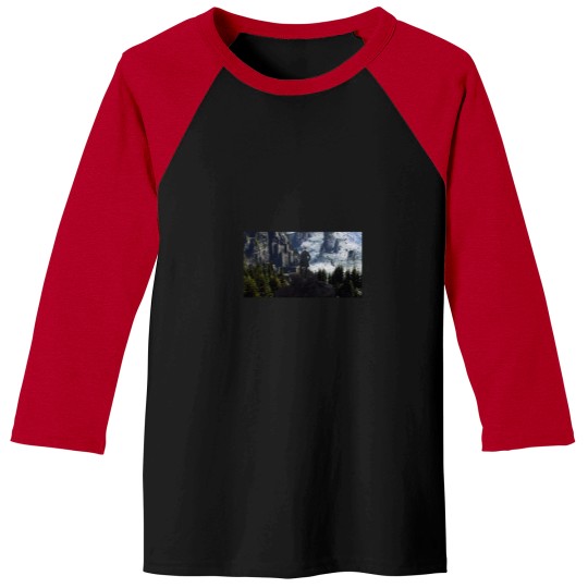 Discover Witcher 3 Kaer Moren Wanderer above the sea fog Baseball Tees