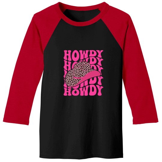 Discover Groovy Howdy Leopard Print Hat Western Country Cute Cowgirlss Baseball Tees
