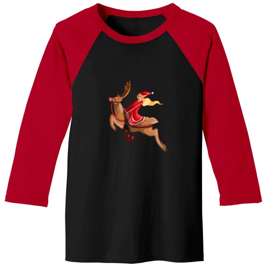 Discover Ride 'Em Reindeer Baseball Tees