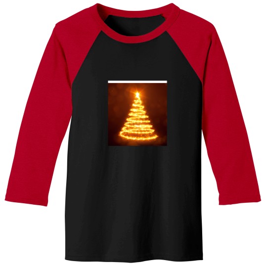 Discover Christmas Lights Tree Baseball Tees