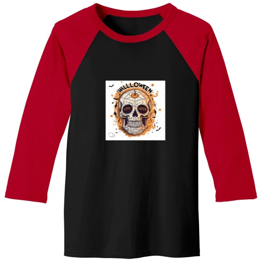 Discover The curse of the skull Sticker.png Baseball Tees
