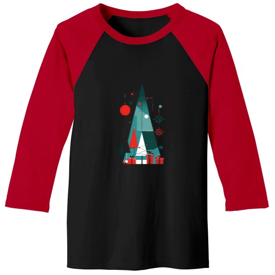 Discover A Shape Christmas Tree Baseball Tees