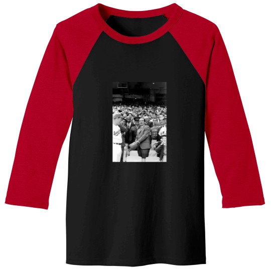 Discover President Nixon Throwing Out First Pitch - Washington Dc 1969 Baseball Tees