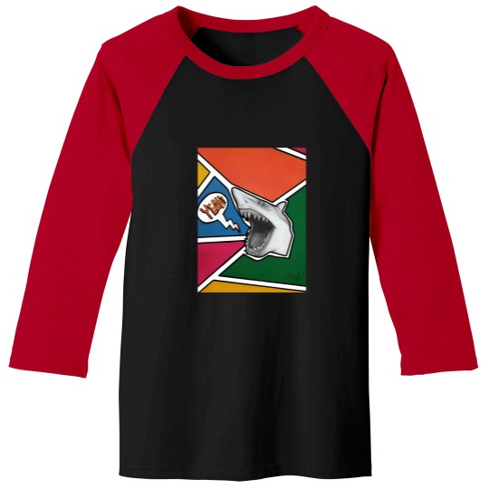 Discover Shark Puppet Baseball Tees