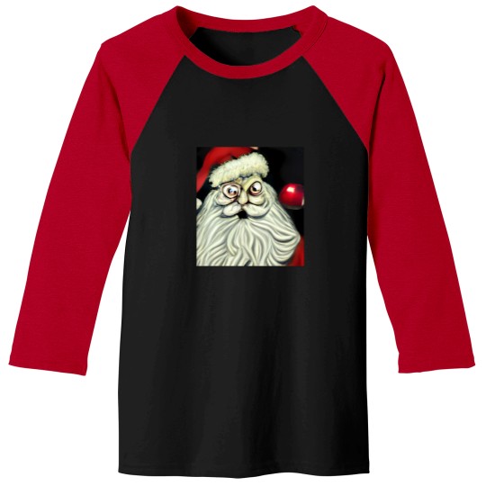 Discover Abstract Grotesque Santa Claus 9 Baseball Tees