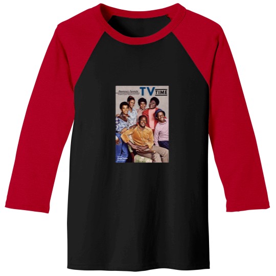 Discover Cast Of Good Times TV Time February 1974 Baseball Tees