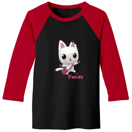 Discover Gabbys Dollhouse - Pandy Cat Baseball Tees