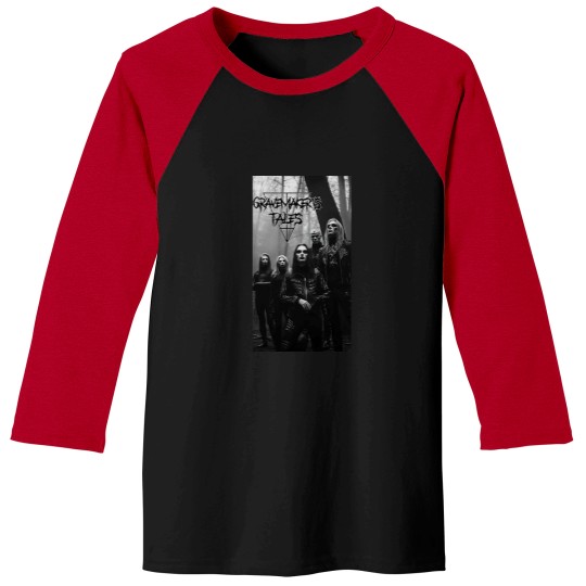 Discover Black Metal Band T-Shirt Baseball Tees