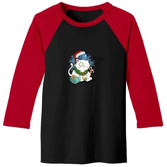 Discover Dapper Cat - Festive Af Baseball Tees