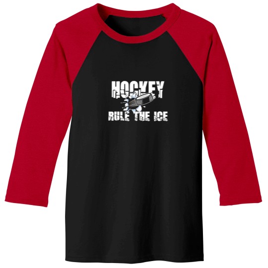 Discover Hockey Rule The Ice Baseball Tees