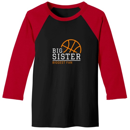 Discover Big Sister Basketball Fan Baseball Tee